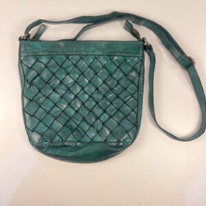 VILENCA HOLLAND CROSSBODY BAG WOVEN LEATHER